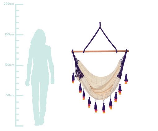 Cadeira de Balan&ccedil;o com Tassel Tri image number 1