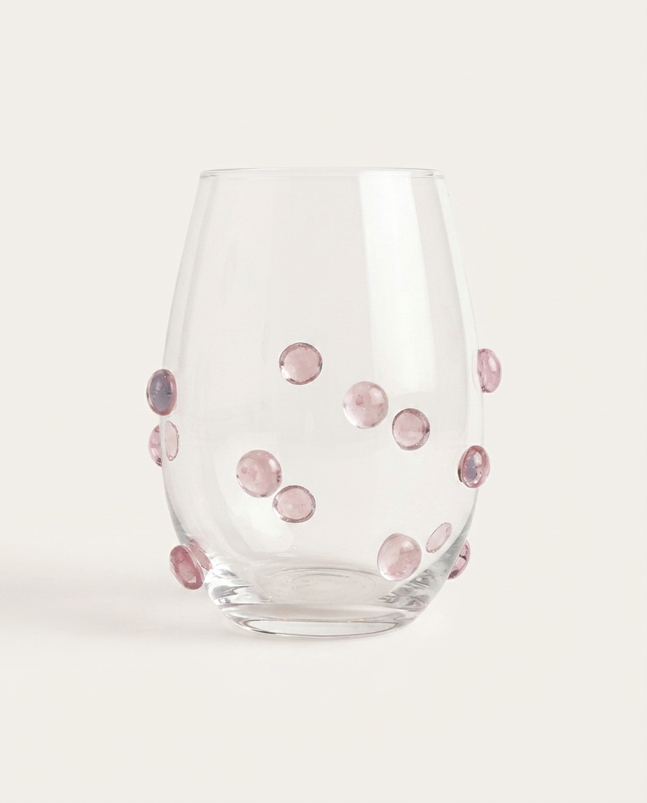 Copo Mergus Gemas Quartzo Rosa image number 0