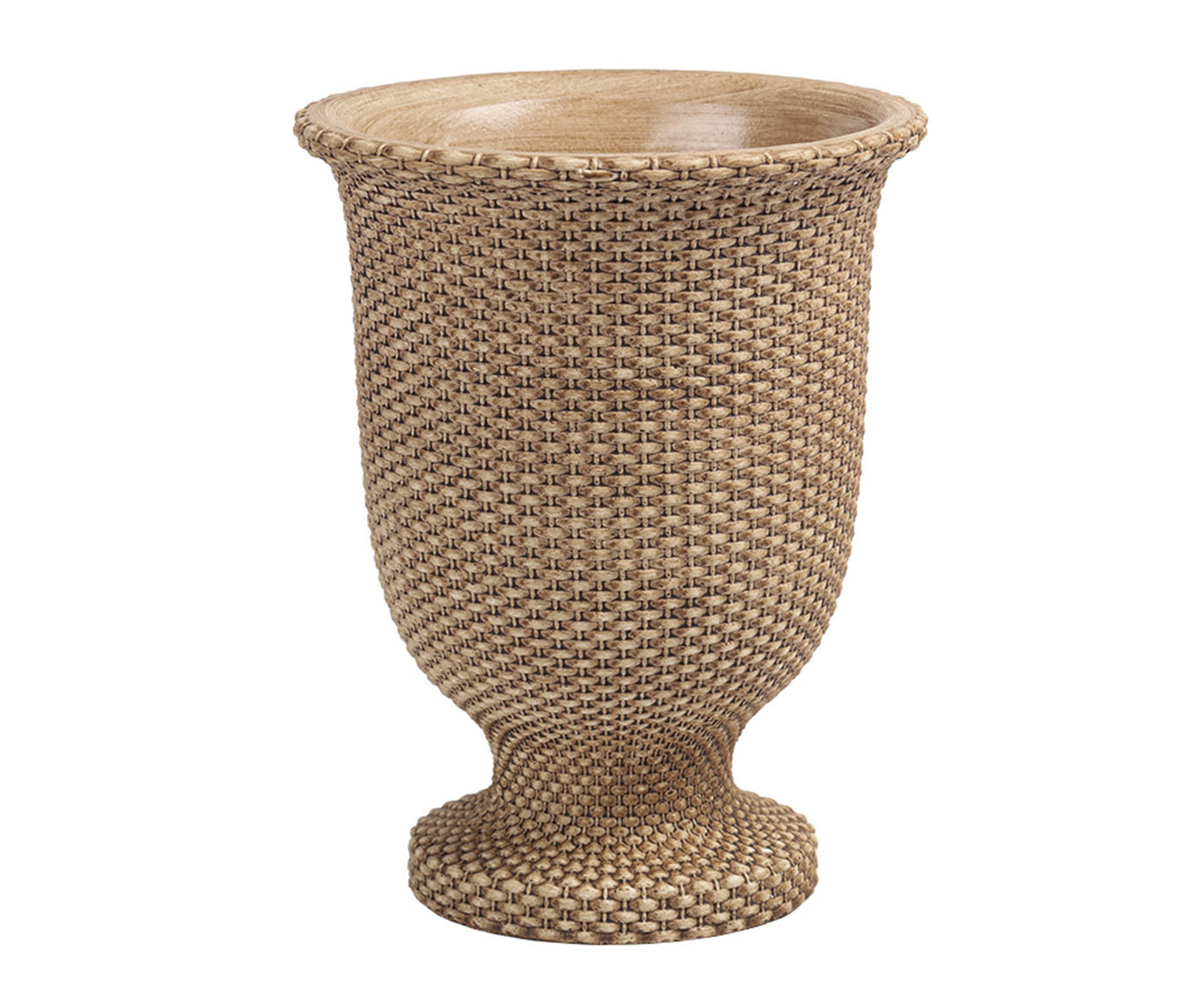 Vaso Decorativo Plecto Marrom Pequeno image number 0