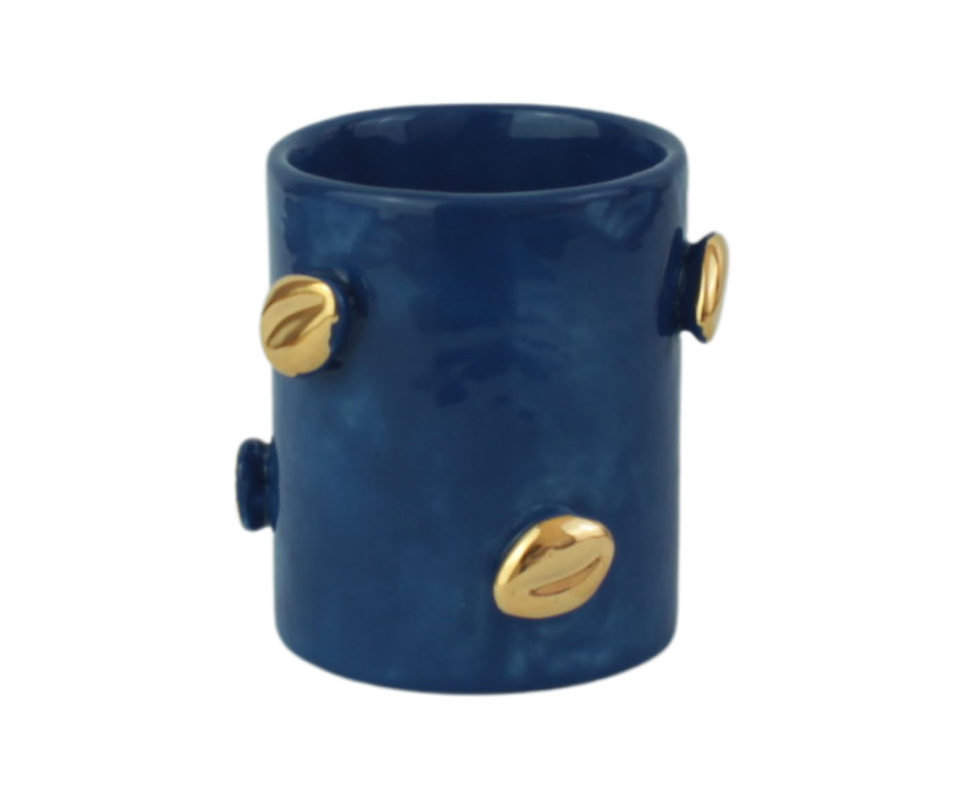 Canequinha Mystique Azul Jeans com Ouro image number 0