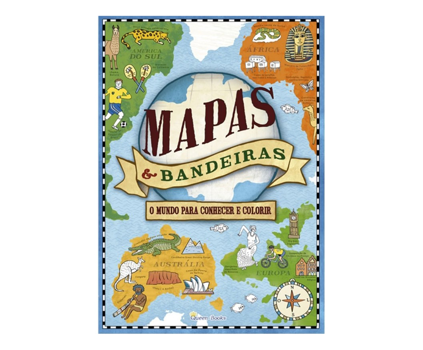 Livro "Mapas & Bandeiras - Um Mundo Para Conhecer E Colorir" - image 0