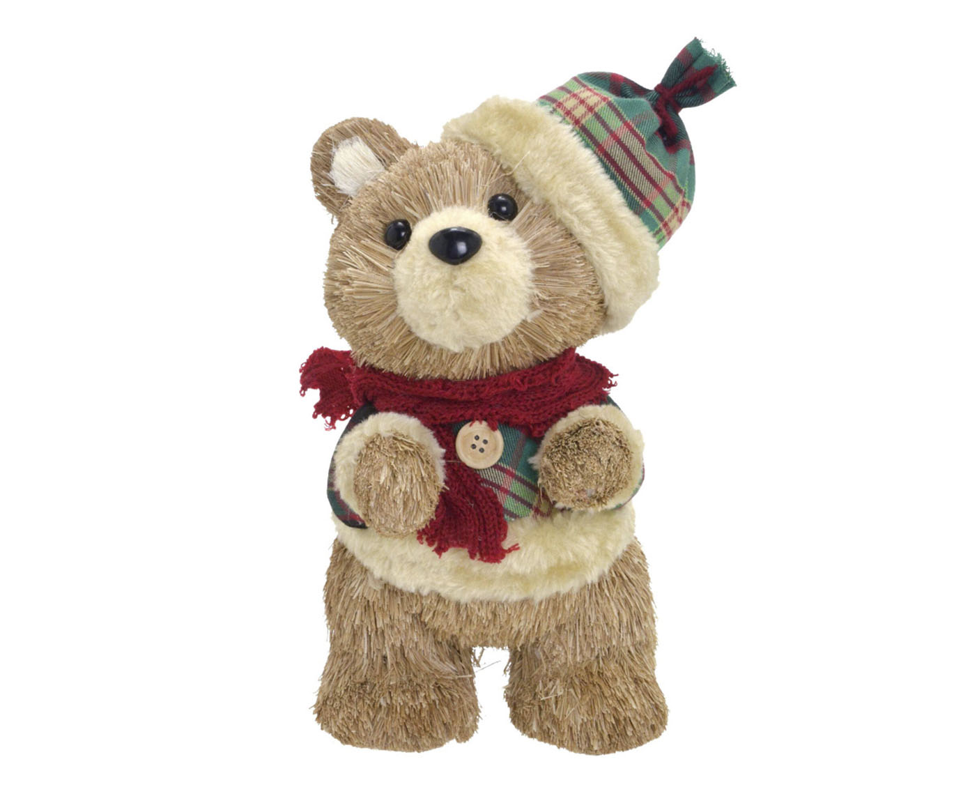Urso Natalino Decorativo Marrom image number 0