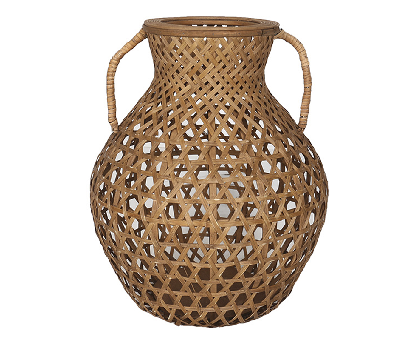 Vaso Decorativo Trapelato Marrrom Pequeno image number 0