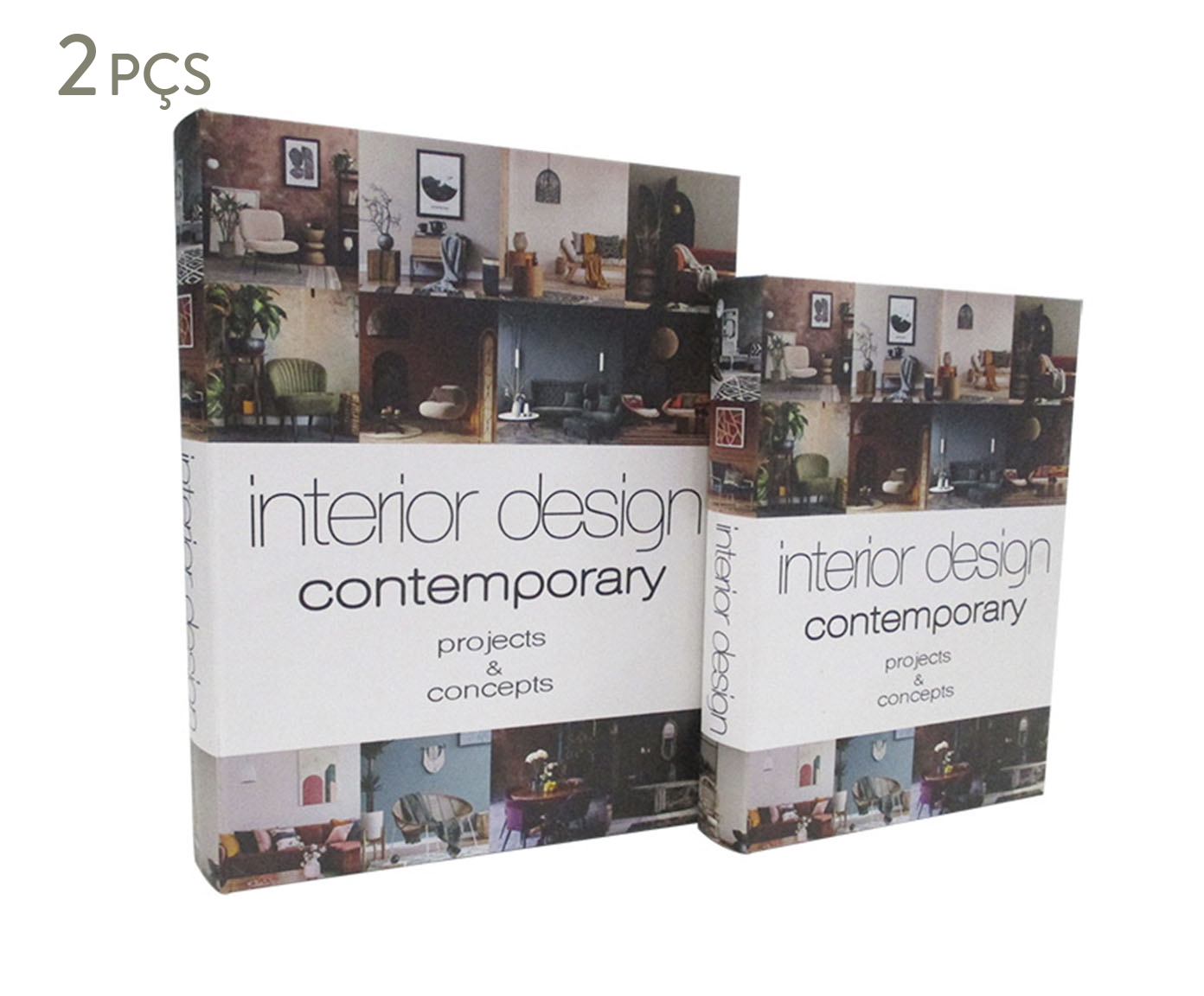 Jogo de Livros-Caixa "Interior Design Contemporary" image number 0