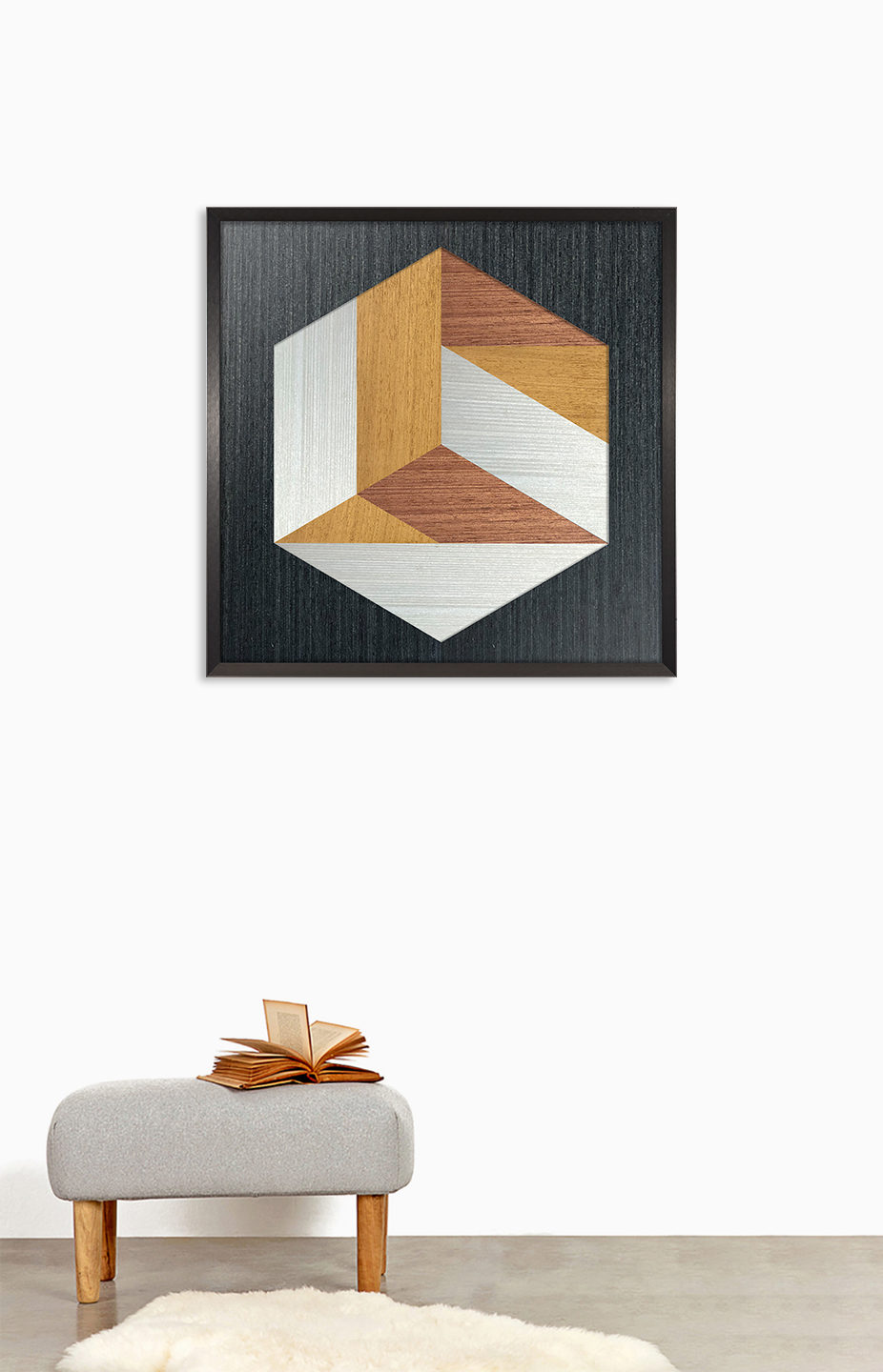 Quadro Hexa Wood l image number 2