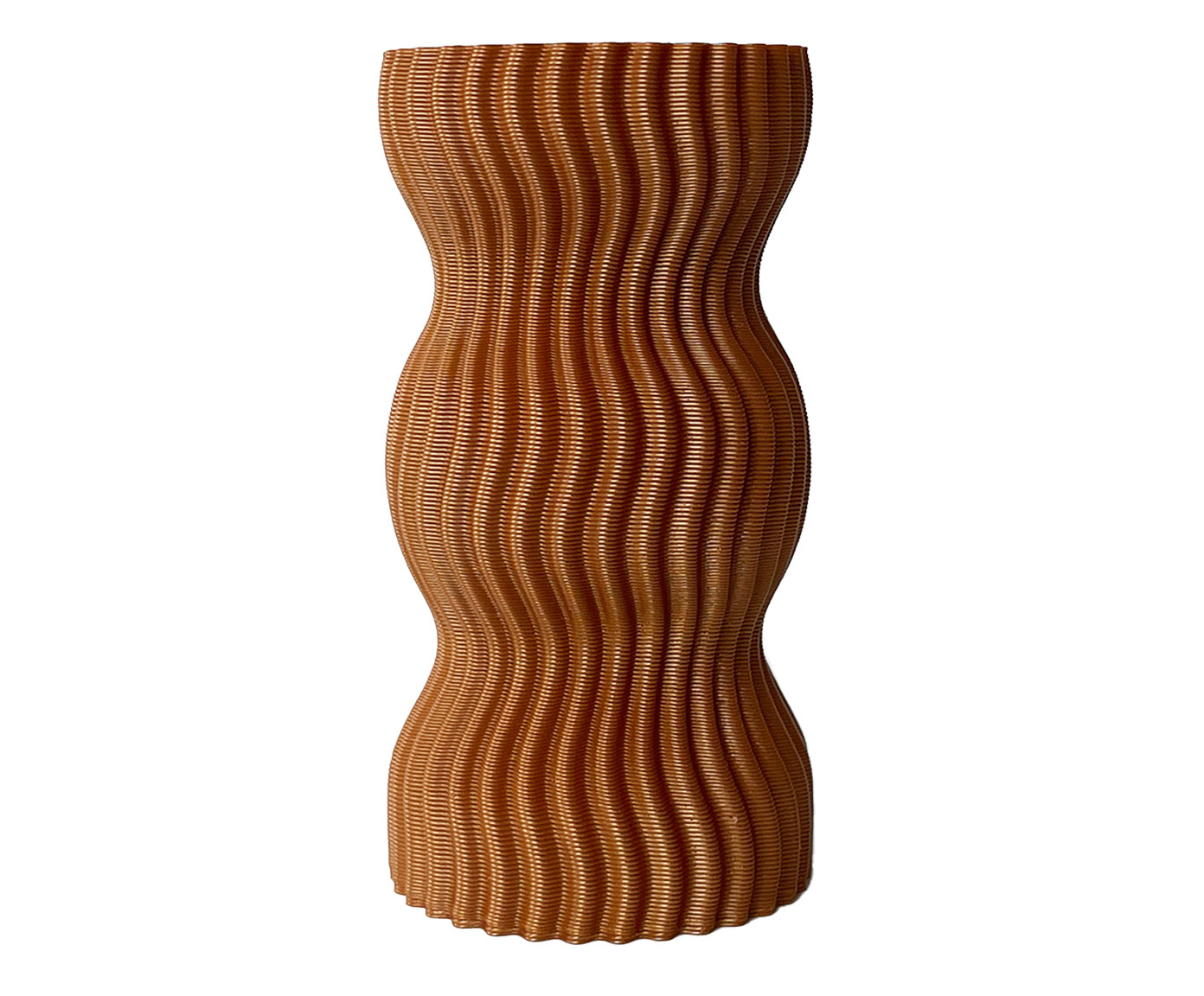 Mini Vaso Onda 3 Terracota image number 0