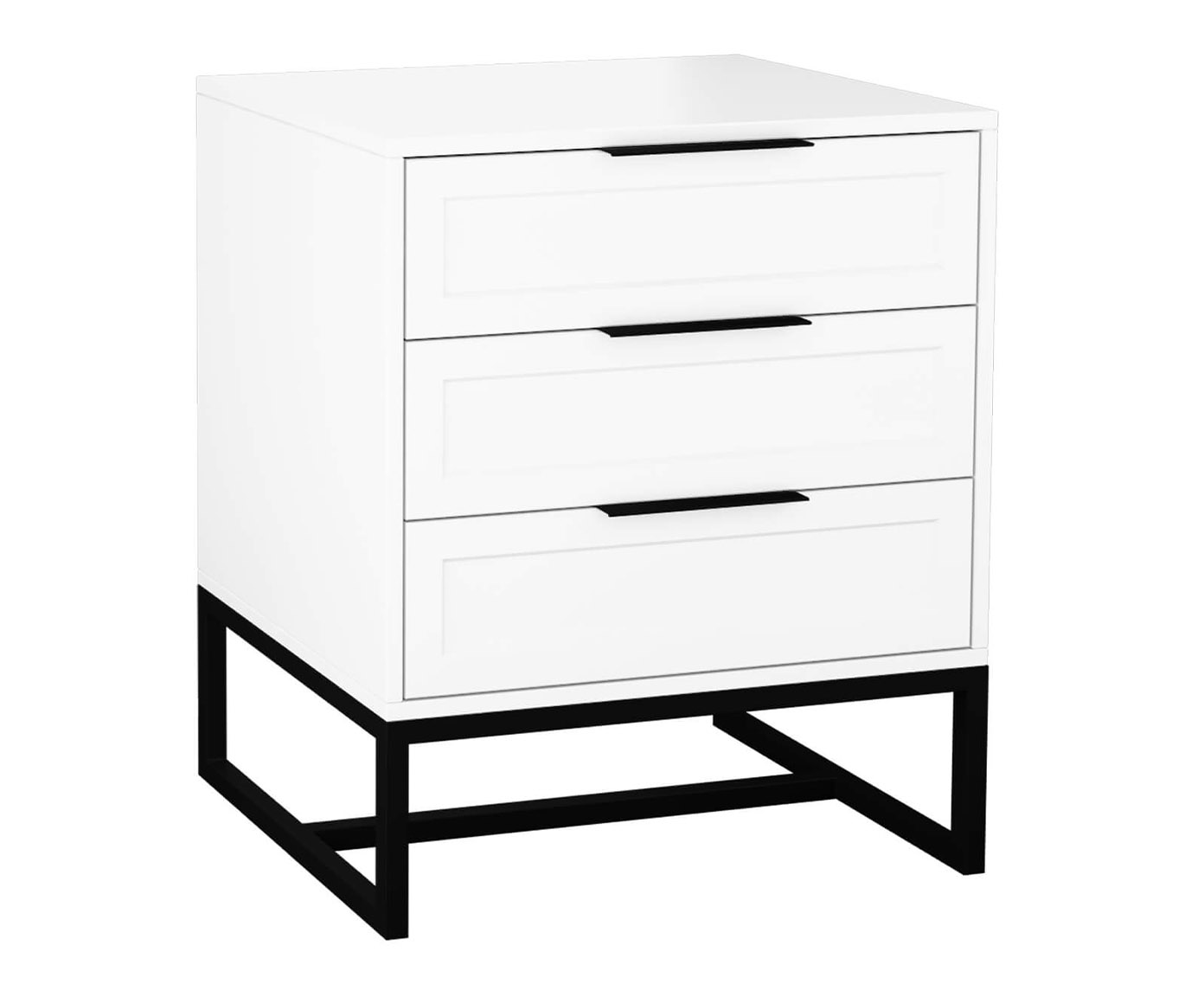 Mesa de Cabeceira Asine Branco e Preto - image 0