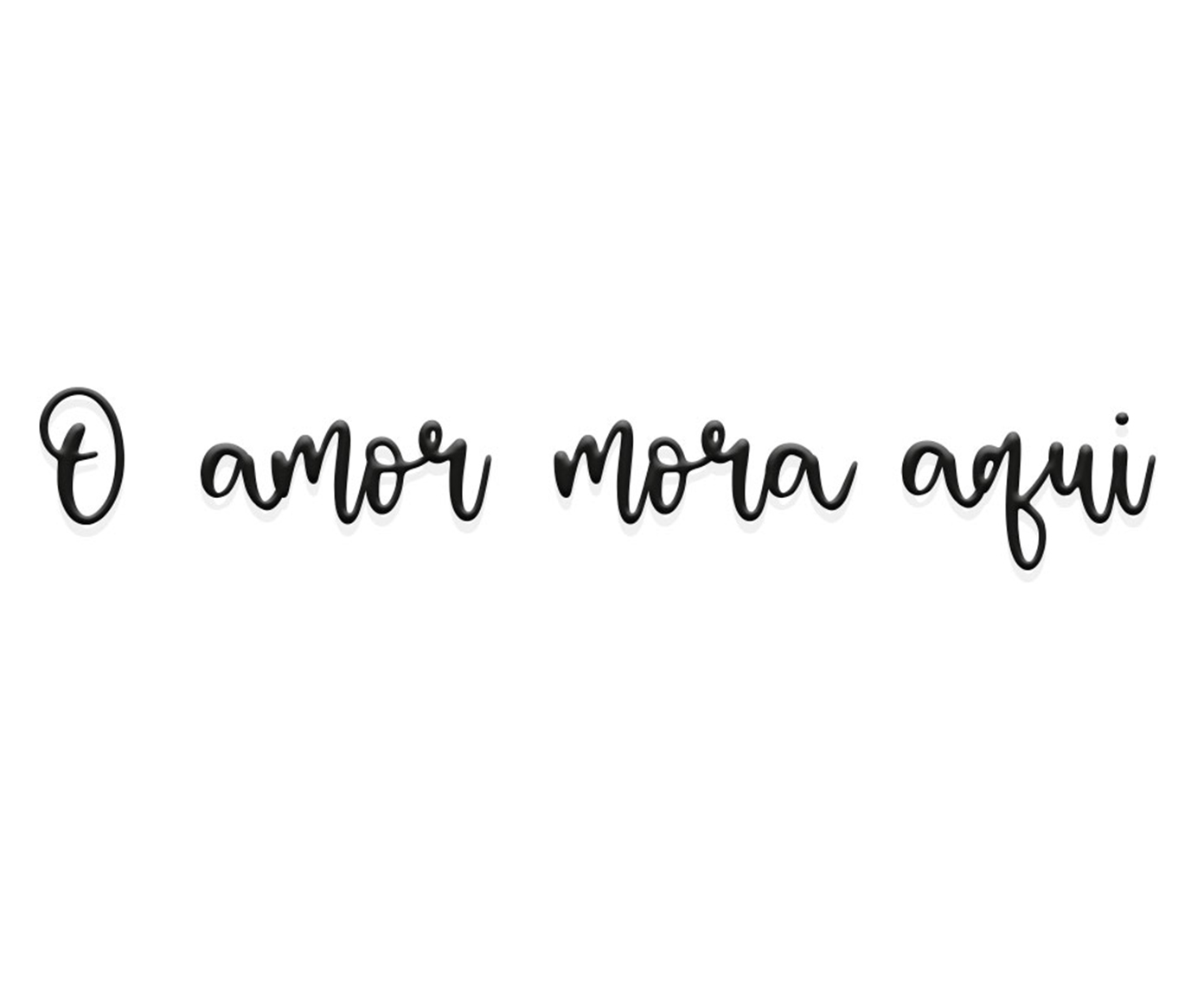 Adorno de Parede O Amor Mora Aqui image number 0