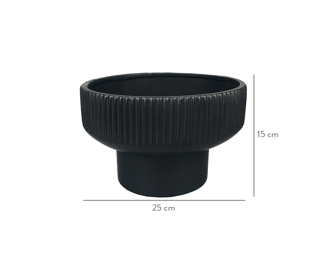 Vaso em Cer&acirc;mica Almada - Preto image number 4