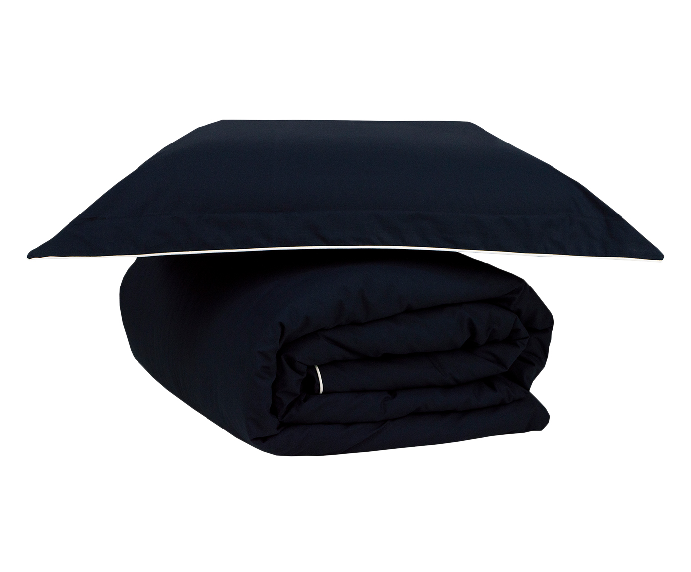 Jogo de Duvet com Fronha Eve Preto 200 Fios - Solteiro King Size - image 1