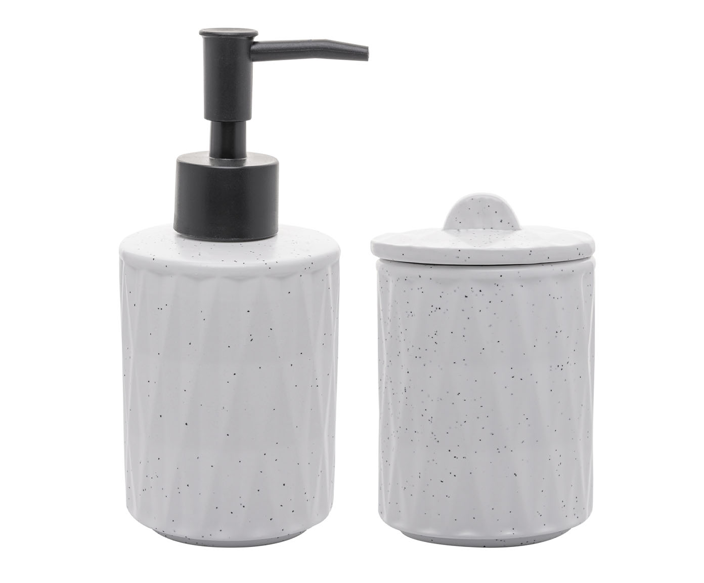 Jogo para Banheiro Deli Diamond Branco image number 0