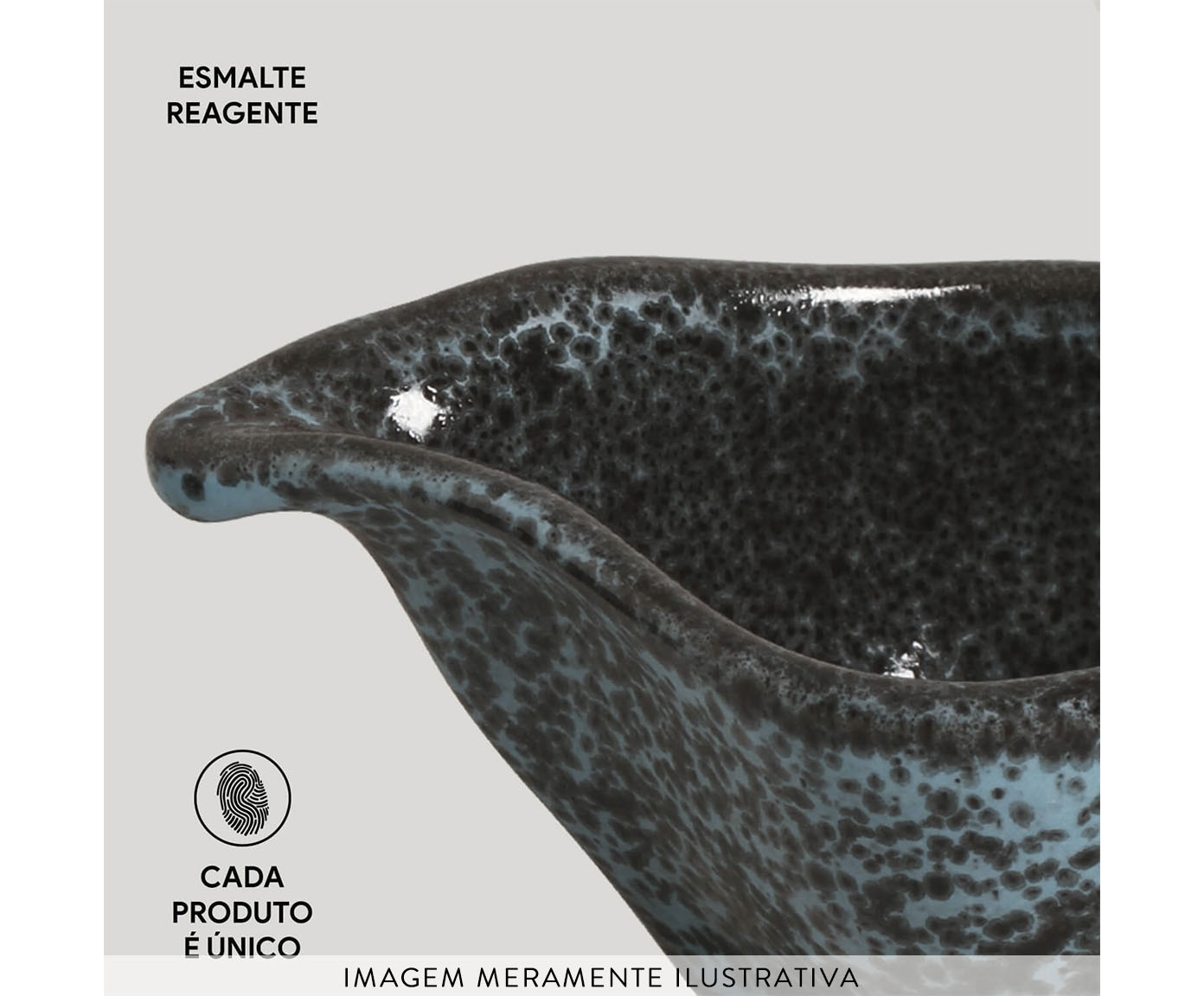 Jogo de Molheiras Oval Org&acirc;nico Night Sky Azul image number 2