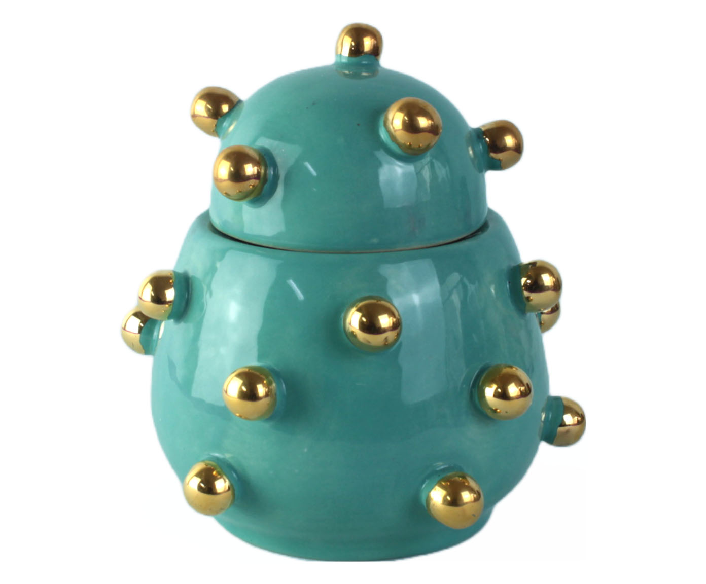 Caixa Ol&iacute;via Verde Jade com Ouro image number 0