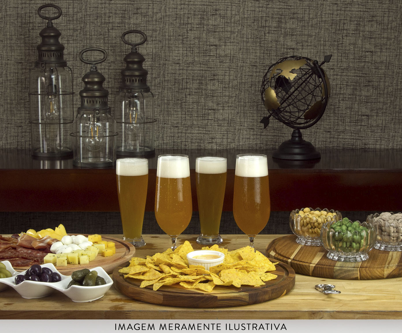 Jogo de Ta&ccedil;as para Cerveja Usak - Transparente image number 2