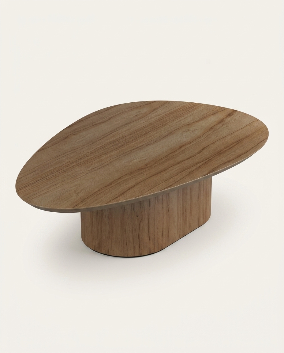 Mesa de Centro Org&acirc;nica Castanho - image 1