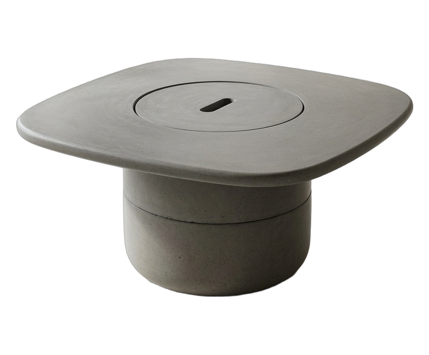 Mesa de Centro Lareira e Champanheira &Oacute;rion Cinza - image 0