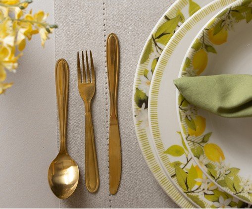 Jogo de Facas para Sobremesa Gastro Dourado image number 3