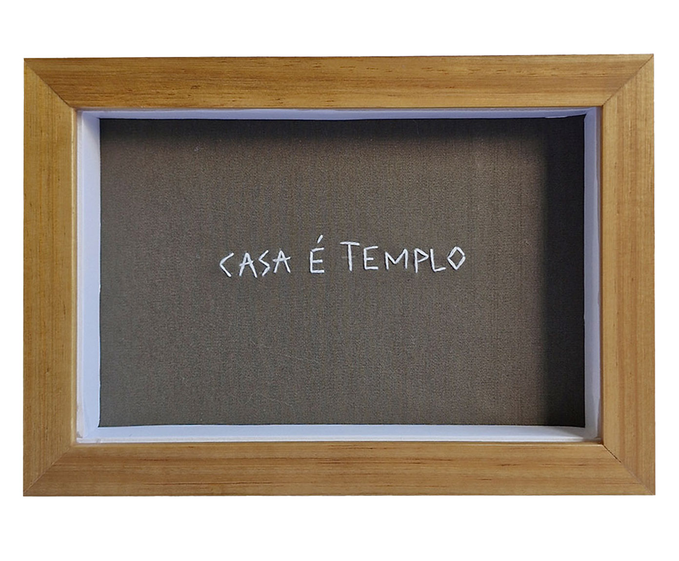 Quadro Decorativo Bordado Templo image number 0