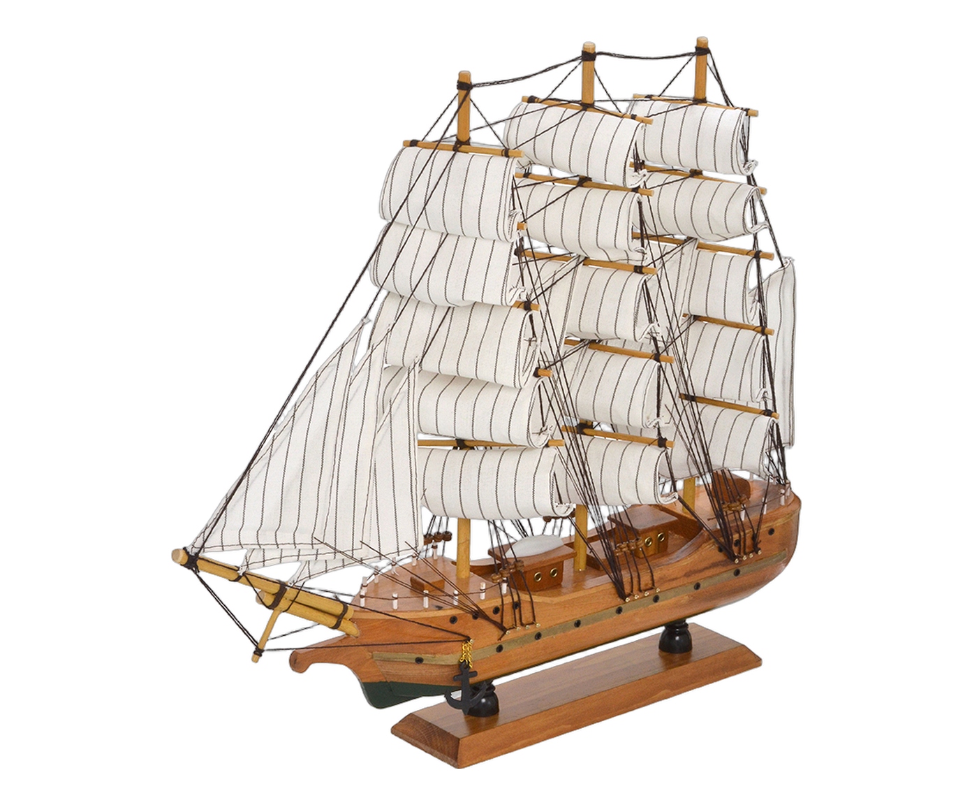 Barco Decorativo Marel Branco e Marrom image number 0