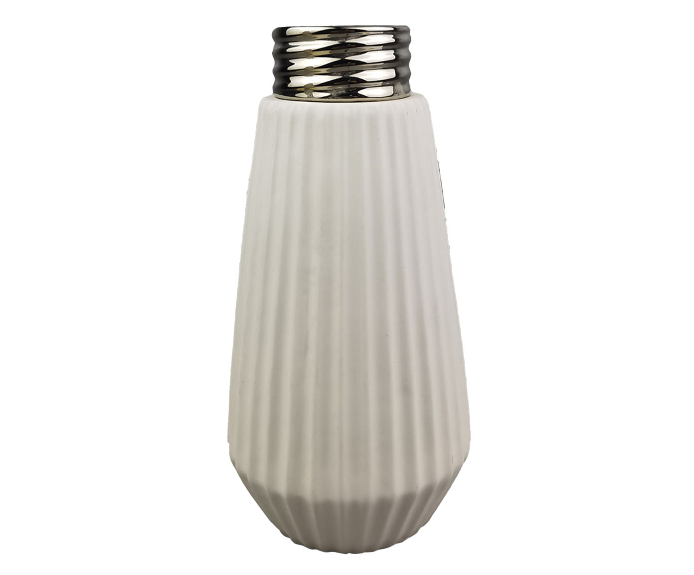 Vaso Gerevini Branco e Prata - image 0