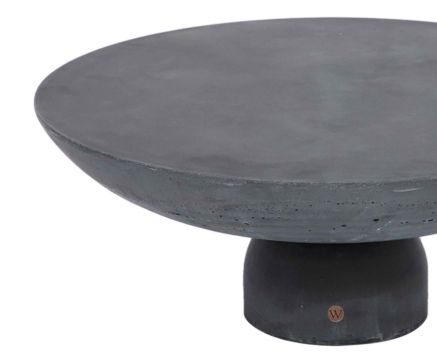 Mesa de Centro M&eacute;dia Brut em Concreto -  Cinza Escuro image number 6