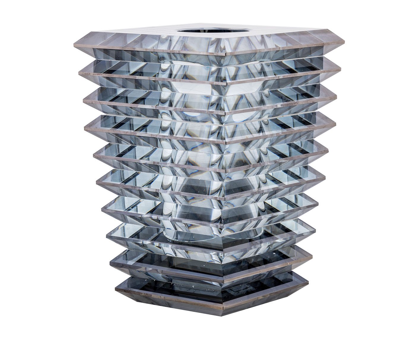 Vaso em Cristal Isaac - Azul image number 2