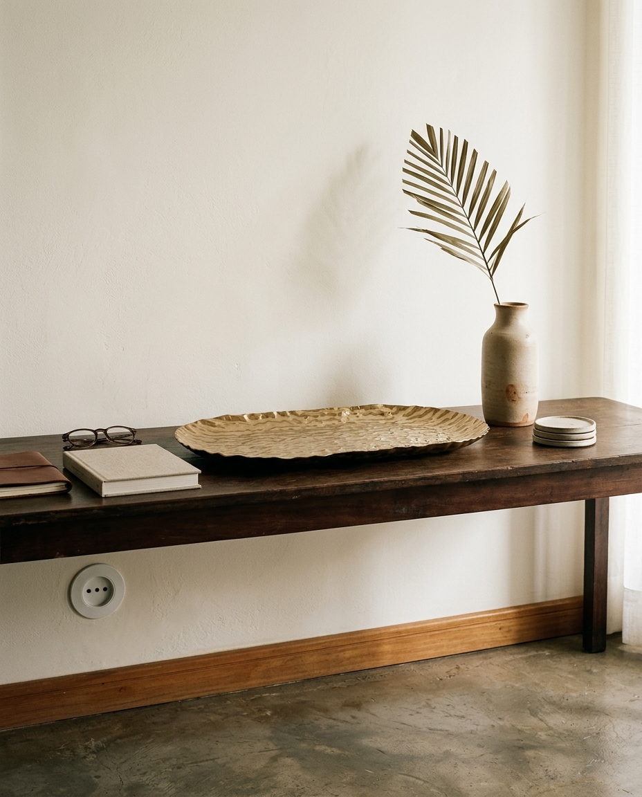 Bandeja Decorativa Brushed Gold Pequena image number 3