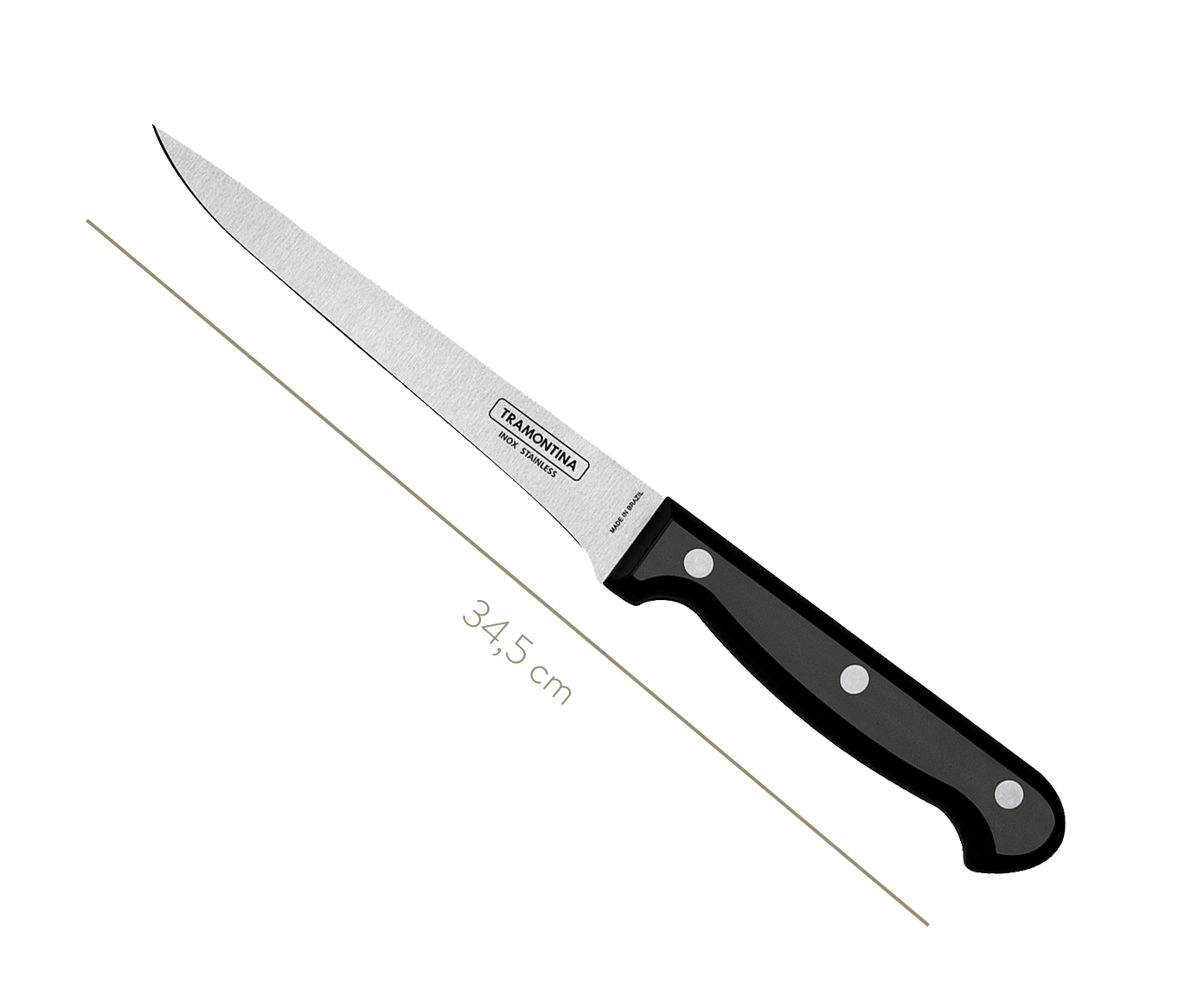 Faca para Desossar em Inox Thale 6" - Preta image number 2