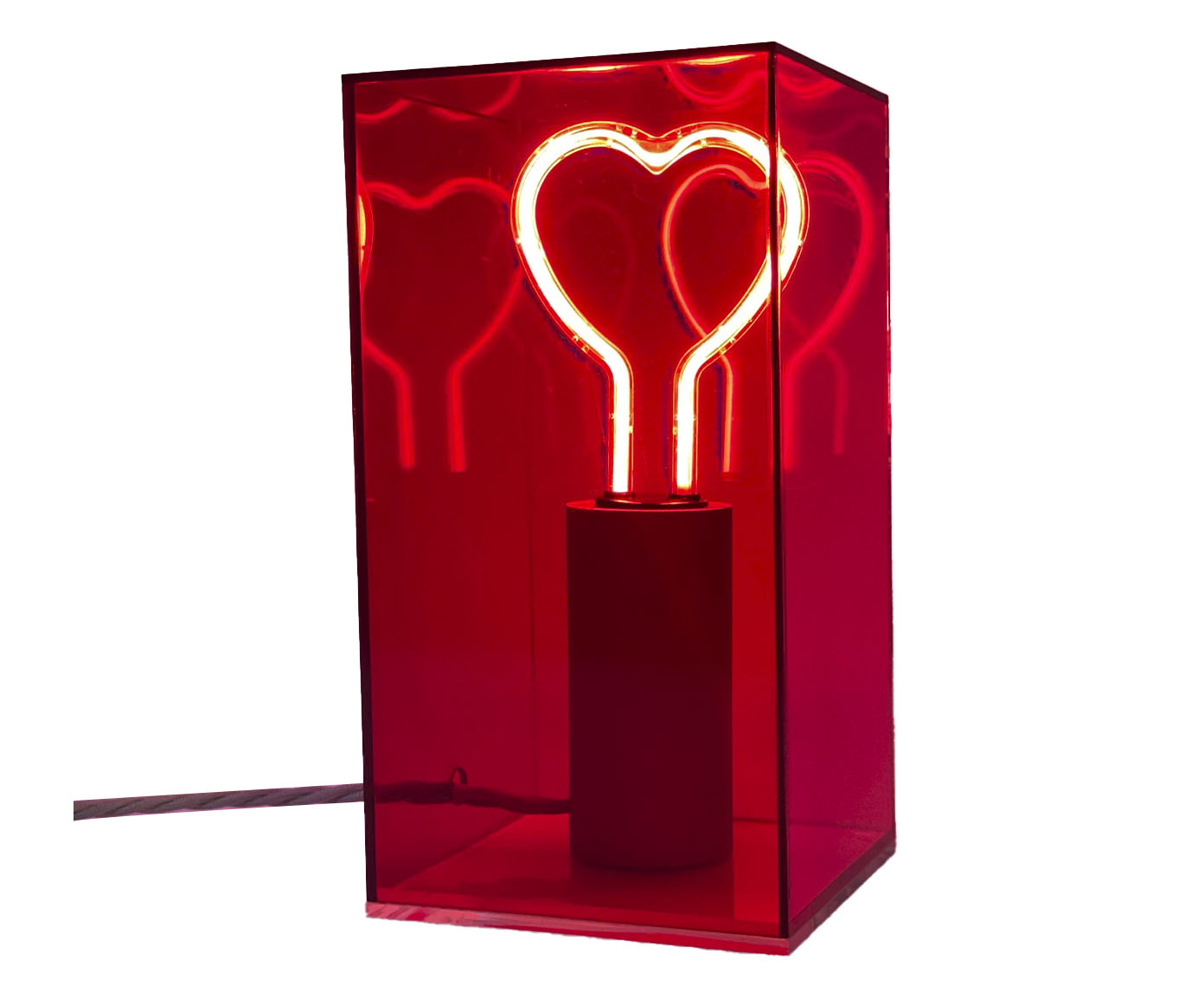 Lumin&aacute;ria Cora&ccedil;&atilde;o Neon Vermelho - image 0