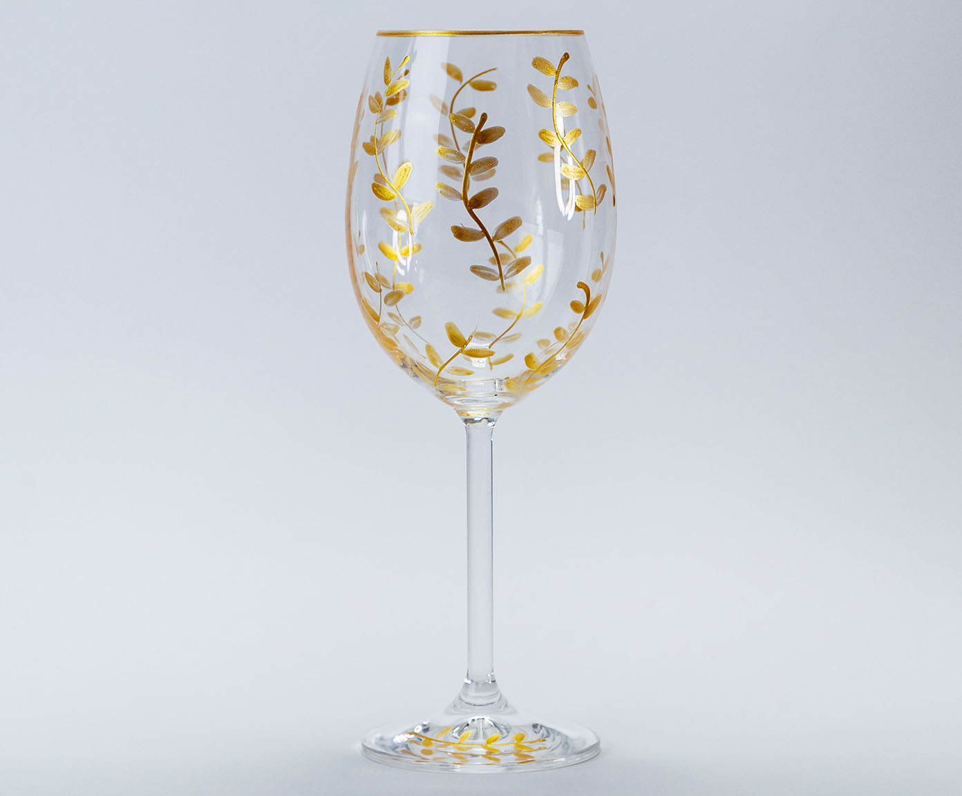 Ta&ccedil;a para Vinho Tinto em Cristal London Gold image number 2