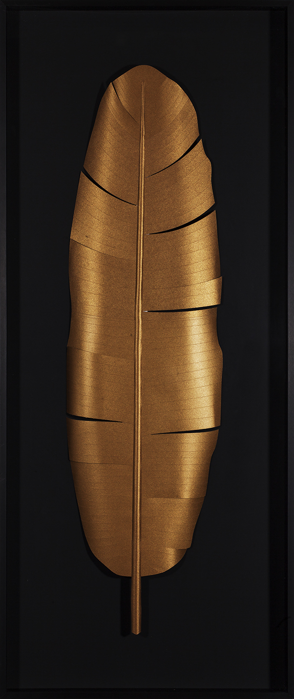 Quadro Juliette Preto e Dourado - 51x121cm image number 0