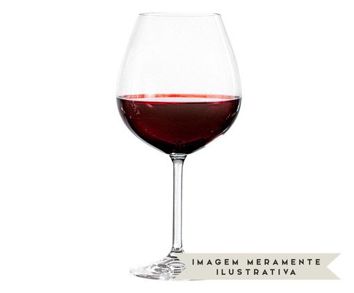 Jogo de Ta&ccedil;as para Vinho Tinto em Cristal Hydros image number 1