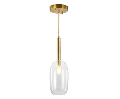 Pendente Filo Bronze e Transparente Bivolt image number 0