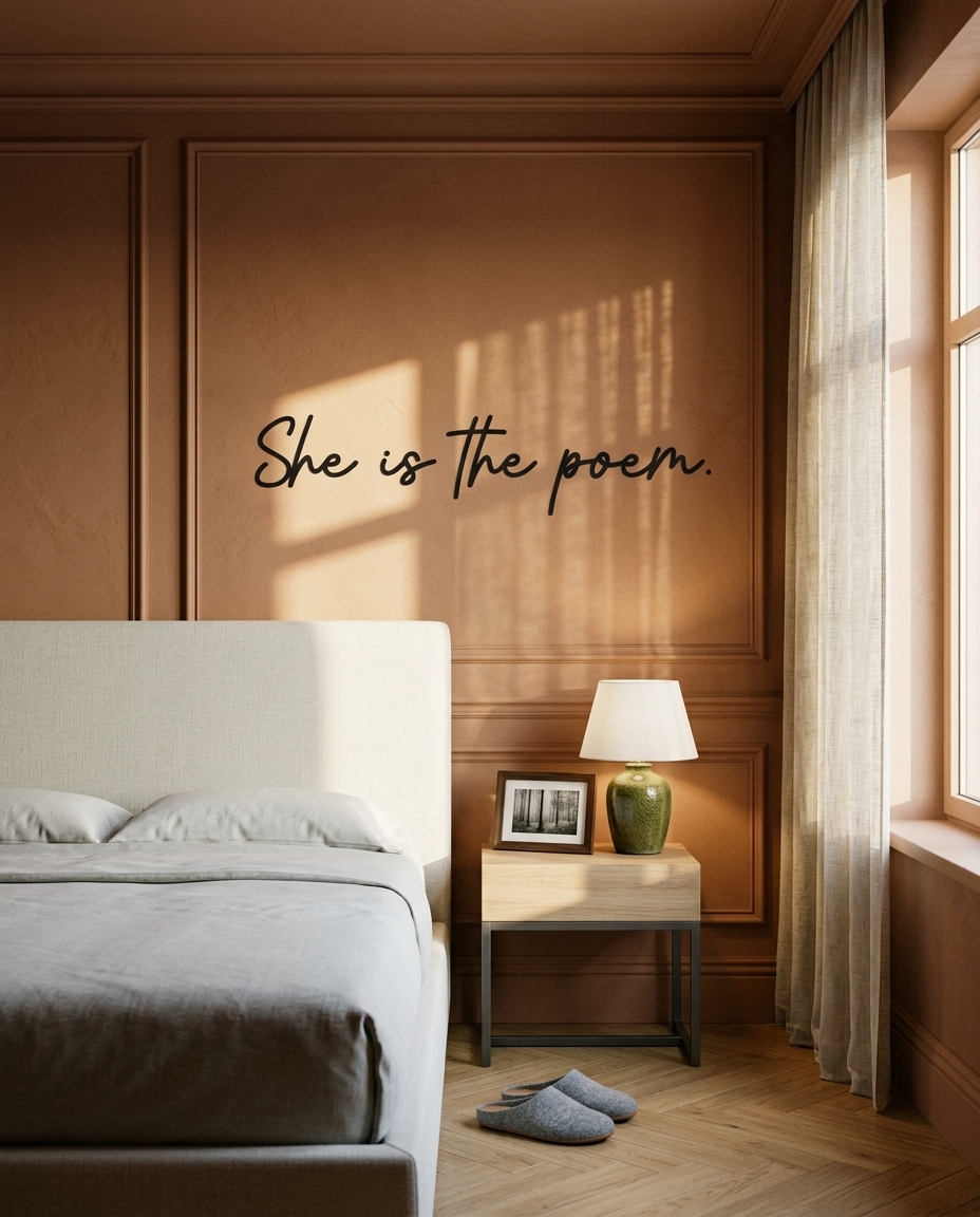 Frase De Parede She Is The Poem - image 1