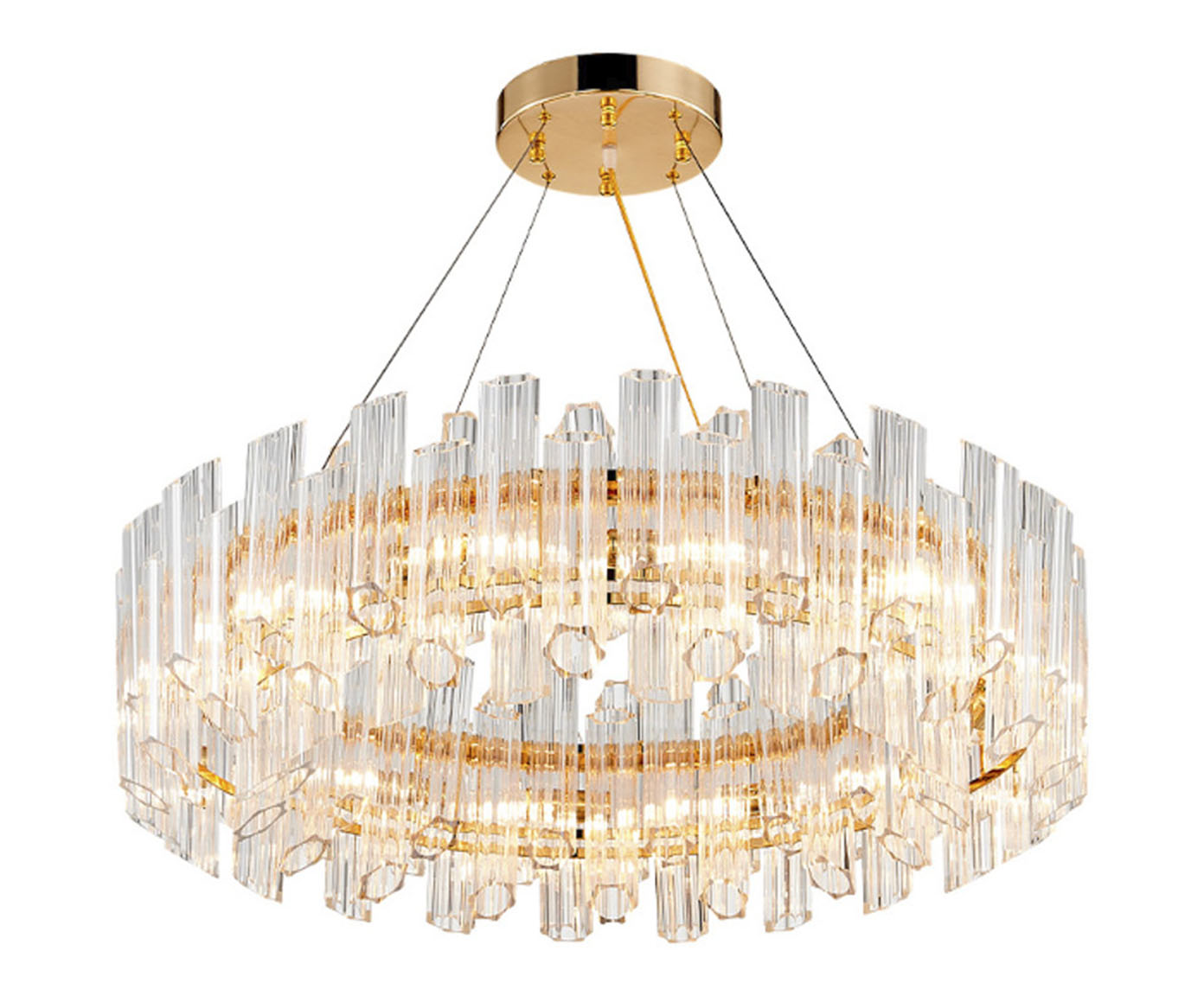 Pendente em Cristal Floro Dourado Bivolt image number 0