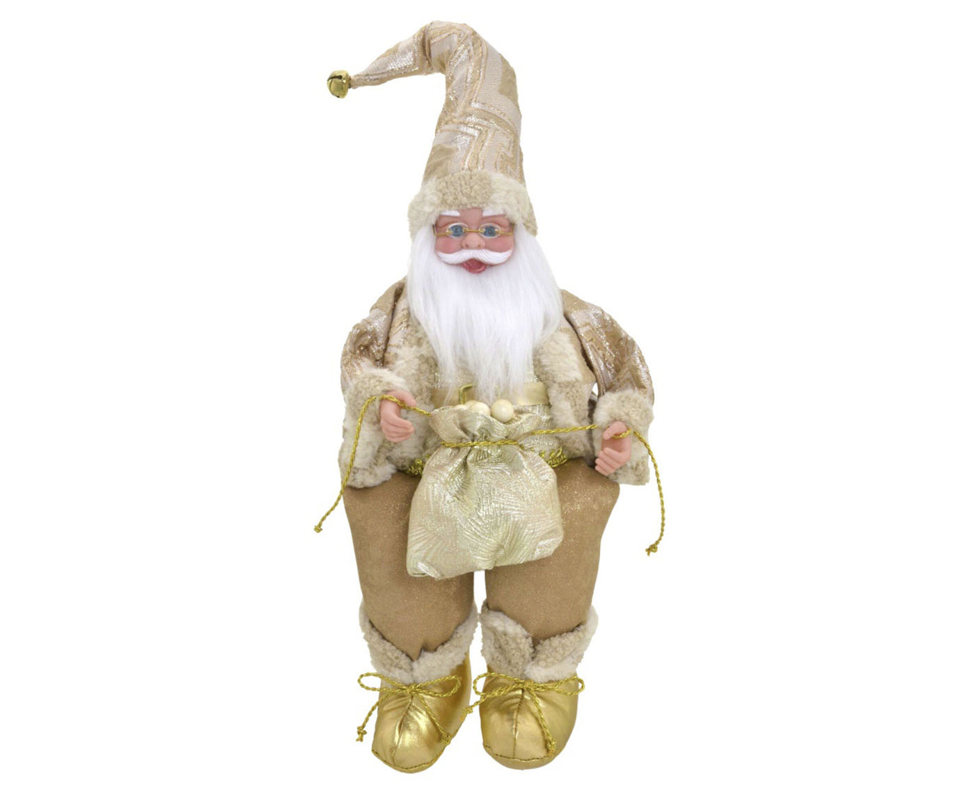 Papai Noel Decorativo Musical Branco I - image 0