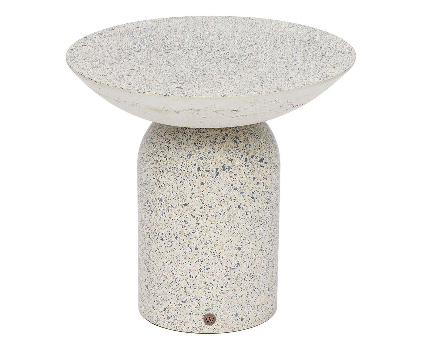 Mesa Lateral M&eacute;dia Brut em Granilite -  Branco - image 1