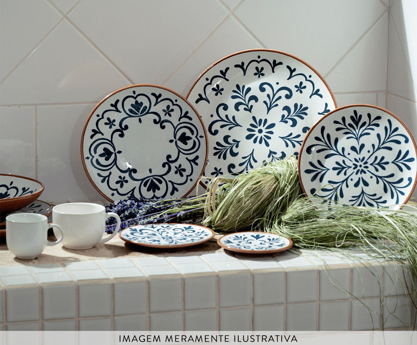 Jogo de Pratos Fundo Coup Stoneware Coimbra Abstrato image number 3