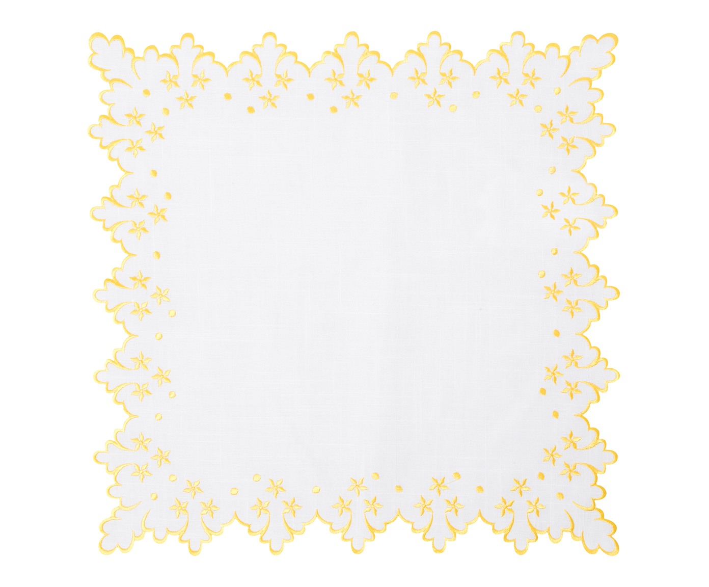 Lugar Americano Kutipa - Branco e Amarelo - image 0