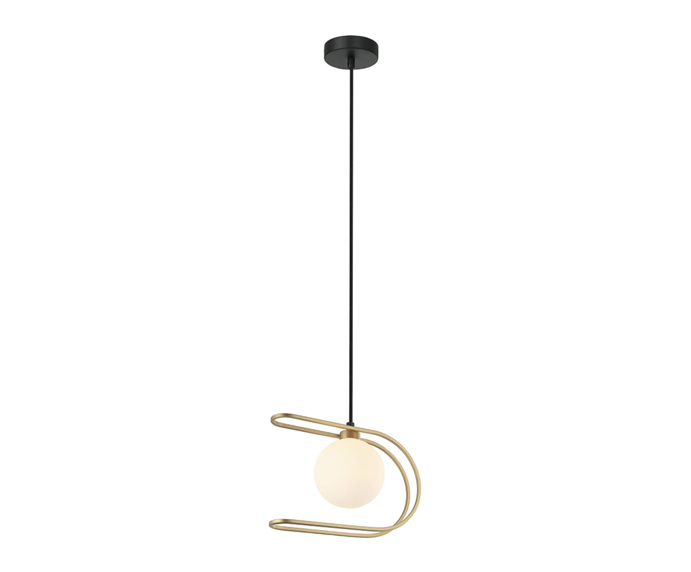 Pendente Beat Preto e Dourado image number 0