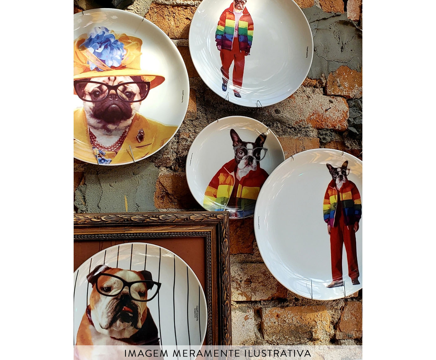 Prato em Porcelana Pug Bethinha image number 3