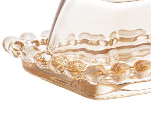 Manteigueira em Cristal Pearl - &Acirc;mbar image number 3