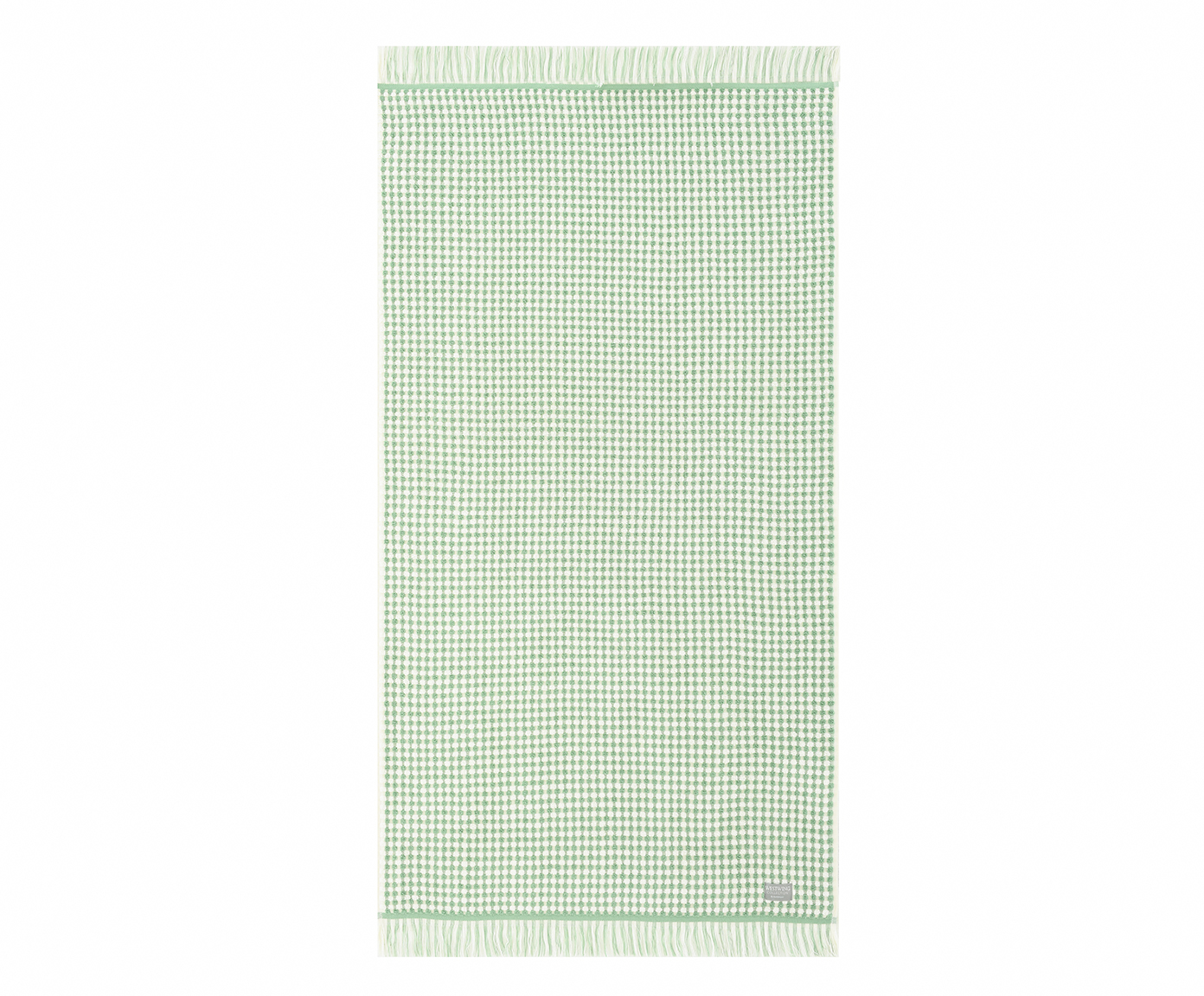 Toalha de Banho com Franja Loom Verde Menta image number 3