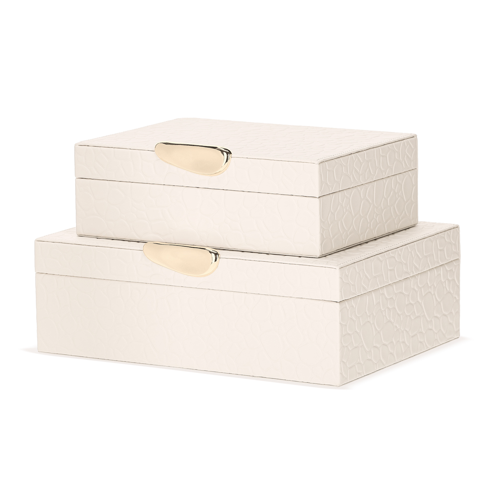 Jogo de Caixas Organizadoras Ginger Off White - image 0