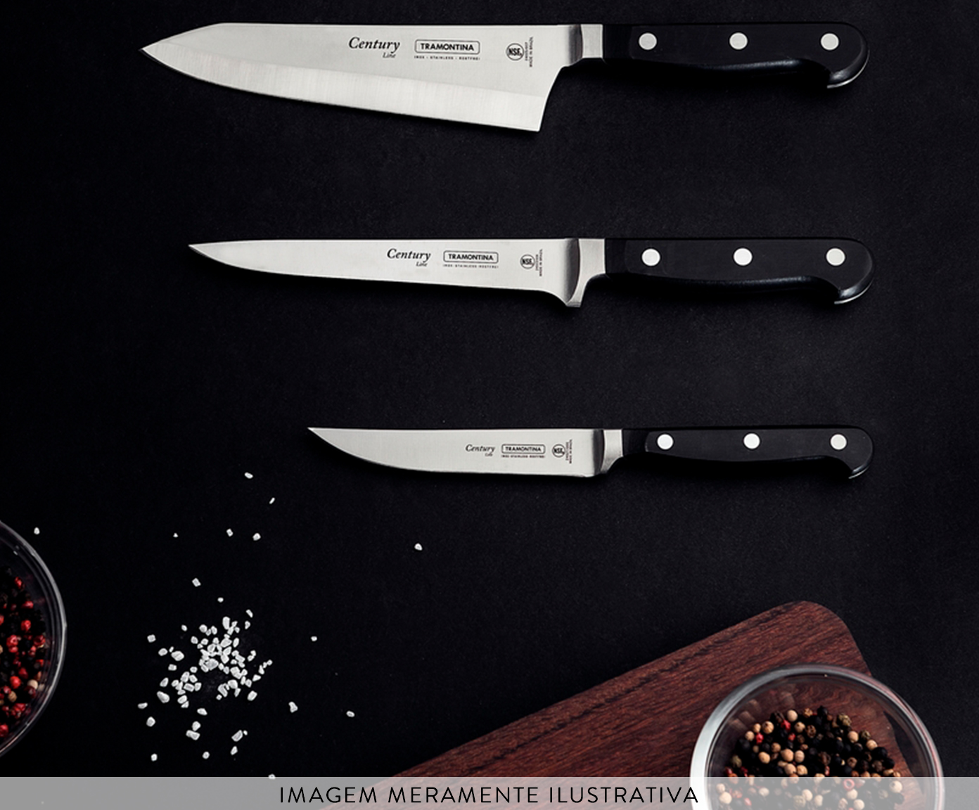 Faca para Filetar em Inox Agile 6" - Preta image number 1