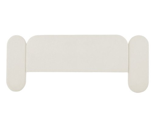 Cabeceira em Boucle Aveludado Arco Embrace OffWhite image number 0