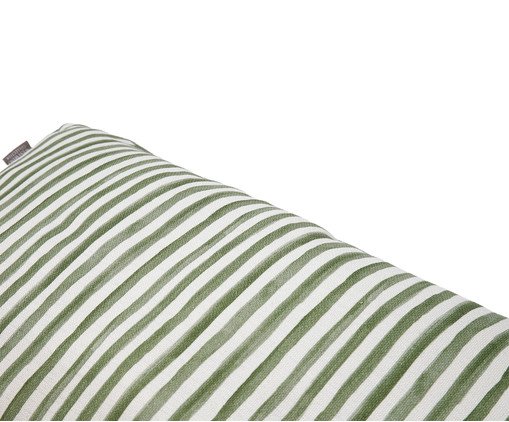 Capa de Almofada Retangular Estampada com Cordon&ecirc; Listras Sofia Verde image number 3