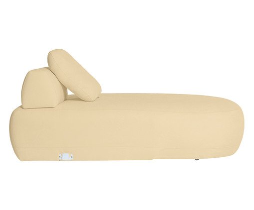 Sof&aacute; M&oacute;dulo Chaise Laguna by Elle - Boucl&ecirc; Bege image number 4