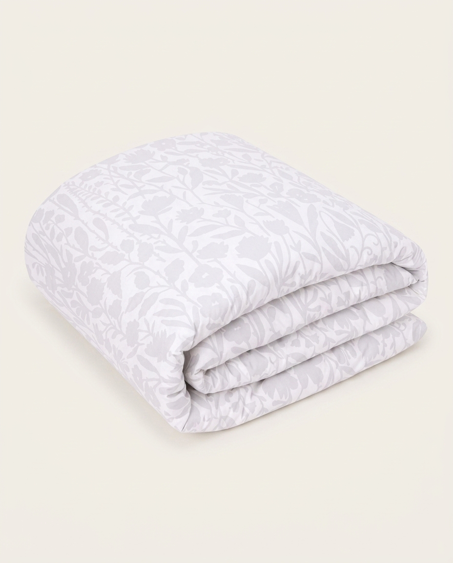 Duvet Floral Artsy Cinza 200 Fios image number 8