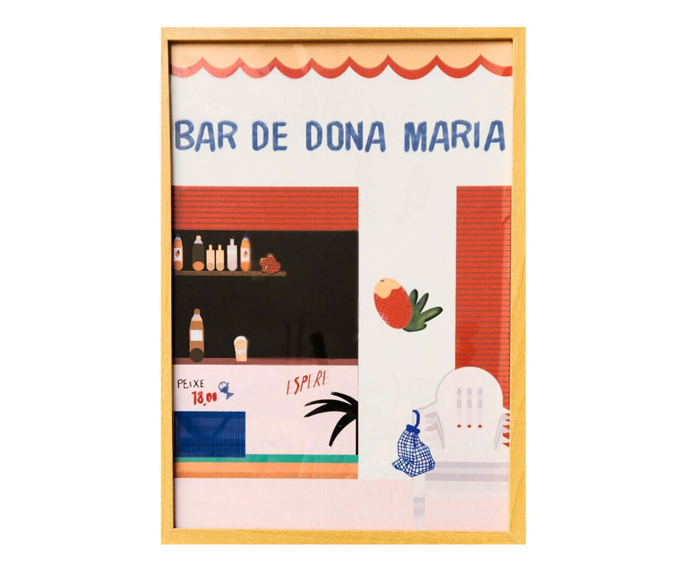 Quadro Print Bar Dona Maria Colorido image number 0